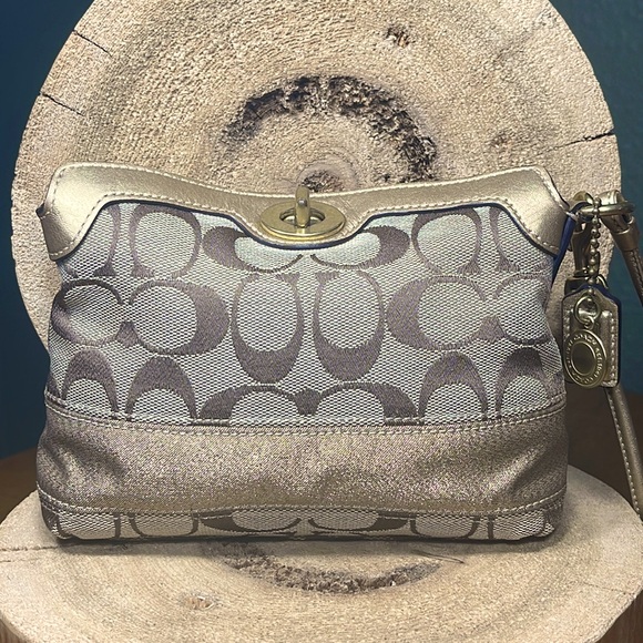 Handbags - Coach Legacy Signature Turnlock Wristlet